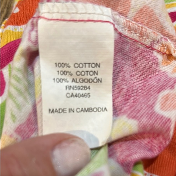 Floral Kids Dress - Pink, Orange, Yellow box 5 - Picture 5 of 5